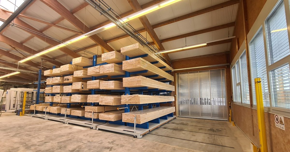 Mobile cantilever racking system for… | Furniture & Joinery Production